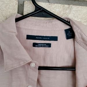 Perry Ellis Linen Blend Sz M